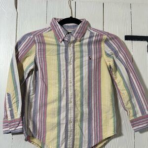 Ralph Lauren Kids Pastel Striped Button Down Shirt
